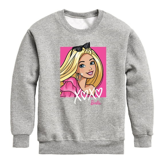Barbie - Xoxo Barbie - Toddler And Youth Crewneck Fleece Sweatshirt