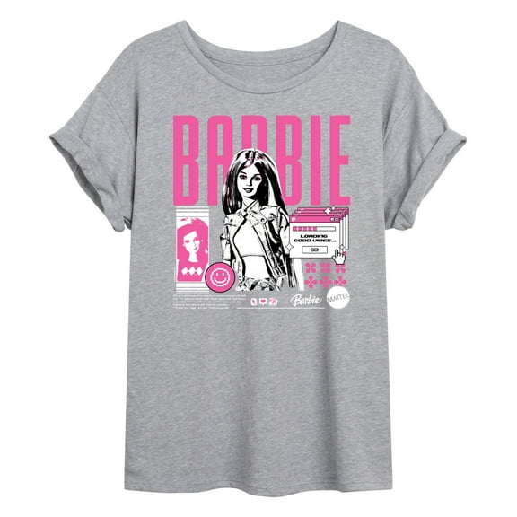 Barbie - Y2K - Juniors Oversized Graphic T-Shirt