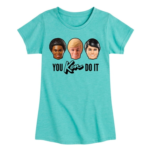 Barbie - You Ken Do It - Girls Fitted Short Sleeve Graphic T-Shirt