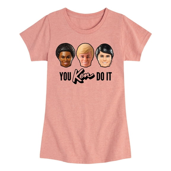 Barbie - You Ken Do It - Girls Fitted Short Sleeve Graphic T-Shirt