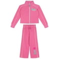 thumbnail image 1 of Barbie Zip Up Jacket and Pants Tracksuit Outfit Set Toddler to Big Kid, 1 of 5