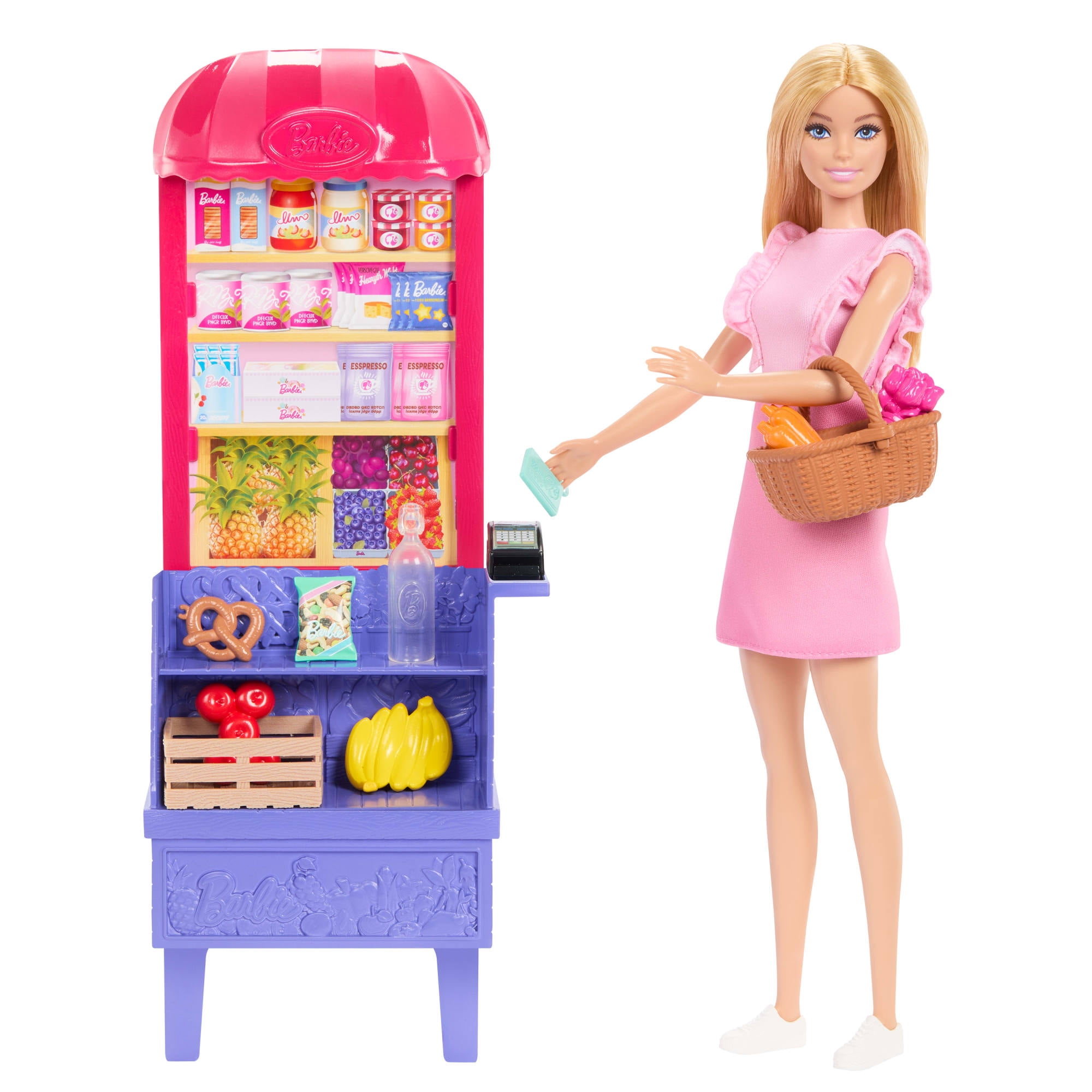 Barbie and Teresa Recipe for Friendship Malibu at the Market Doll & Playset with 11 Accessories