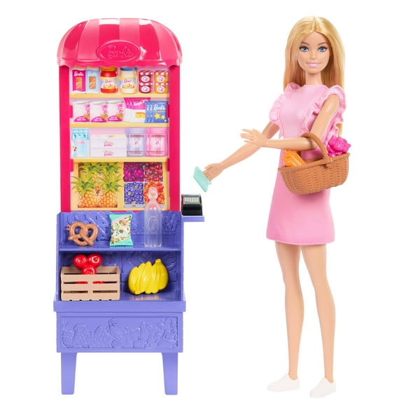 Barbie and Teresa Recipe for Friendship Malibu at the Market Doll & Playset with 11 Accessories