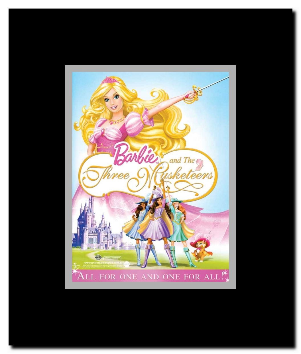 Barbie and the Three Musketeers Framed Movie Poster