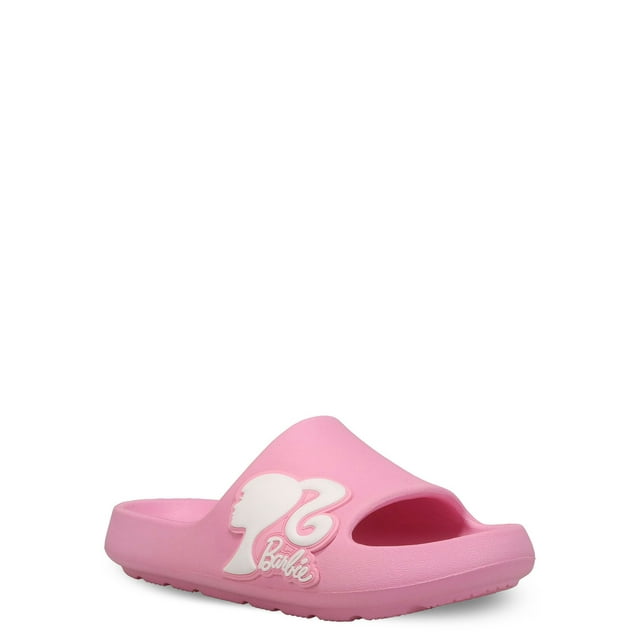 Barbie by Mattel Casual Girls Kids Pink Molded Slide, Dual Sizes 13-5 ...