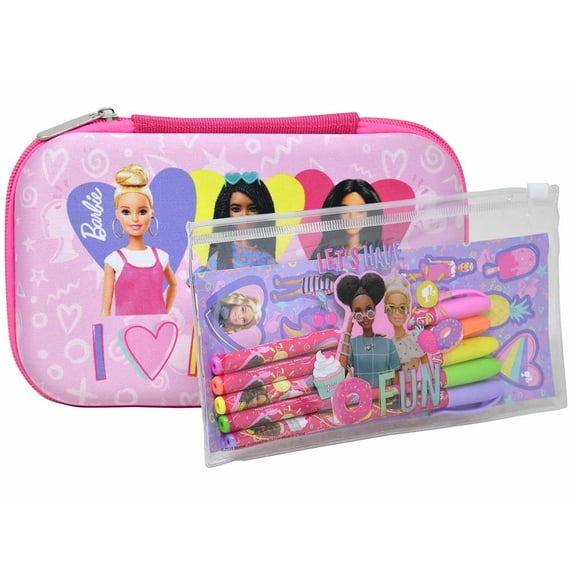 Barbie molded Pencil Case Set