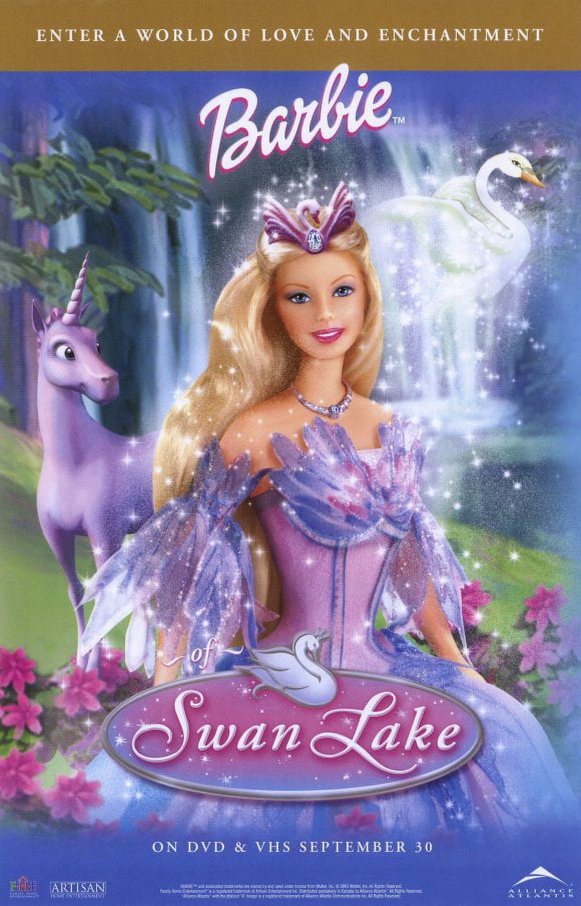 Barbie del Lago de los Cisnes 2003 11x17 Cartel de Guatemala Ubuy