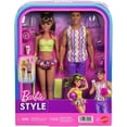 thumbnail image 1 of Barbie-style fashion doll set, beach-inspired looks | Includes beach accessories, 65th anniversary Ken doll, 1 of 6