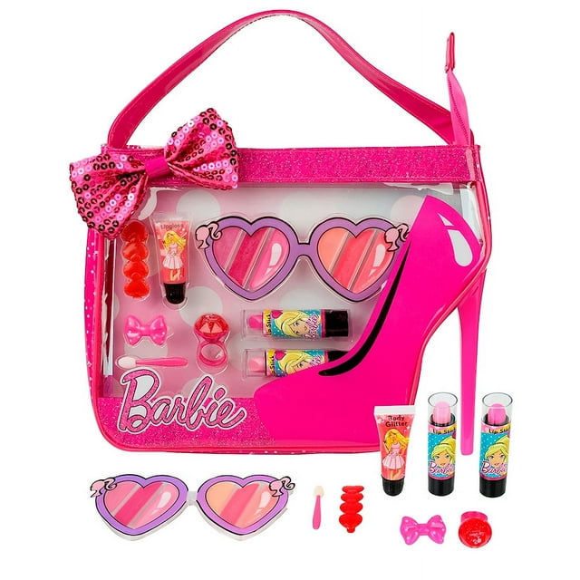 Barbie sweet girl cosmetics shoes bag Barbie makeup set for girls ...