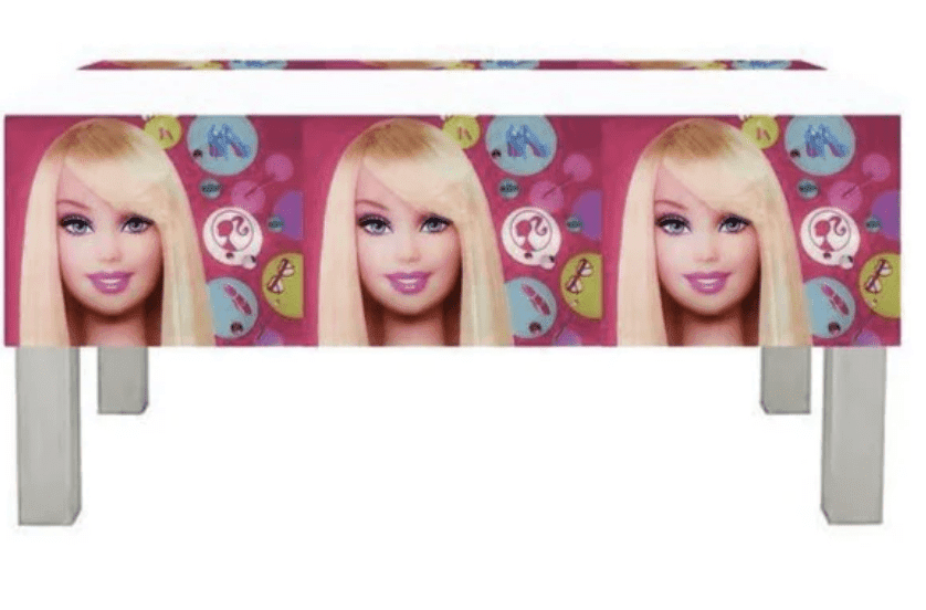 Barbie tablecloth 2pc decoration for party pink world, Malibu theme ...