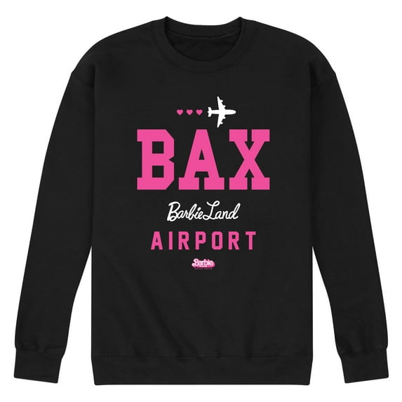 Barbie the Movie - BAK - Barbie Land Airport - Men's Crew Neck Fleece Pullover