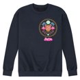 thumbnail image 1 of Barbie the Movie - Barbie Crest Full Color -  Men's Crew Neck Fleece Pullover, 1 of 5