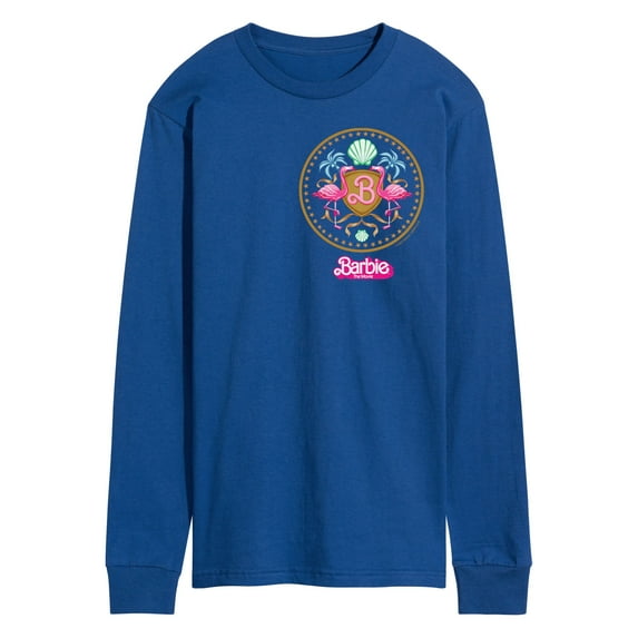 Barbie the Movie - Barbie Crest Full Color - Men's Long Sleeve T- Shirt