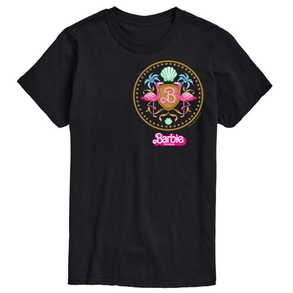 Barbie the Movie - Barbie Crest Full Color - Men's Short Sleeve Graphic T- Shirt