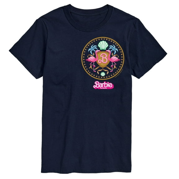 Barbie the Movie - Barbie Crest Full Color -  Men's Short Sleeve Graphic T- Shirt