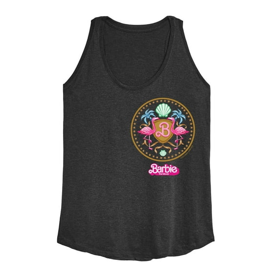 Barbie the Movie - Barbie Crest Full Color - Women's Racerback Tank Top