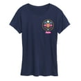 thumbnail image 1 of Barbie the Movie - Barbie Crest Full Color - Women's Short Sleeve Graphic T-Shirt, 1 of 5