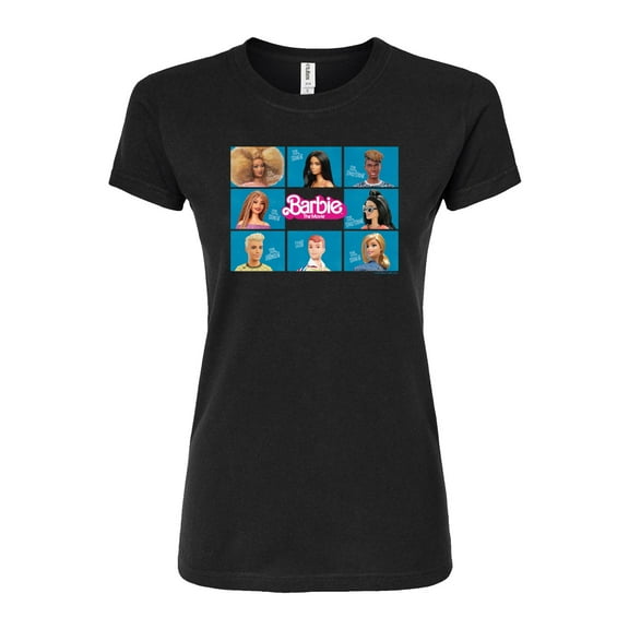 Barbie the Movie - Barbie, Ken, & Allan - Juniors Fitted Graphic T-Shirt