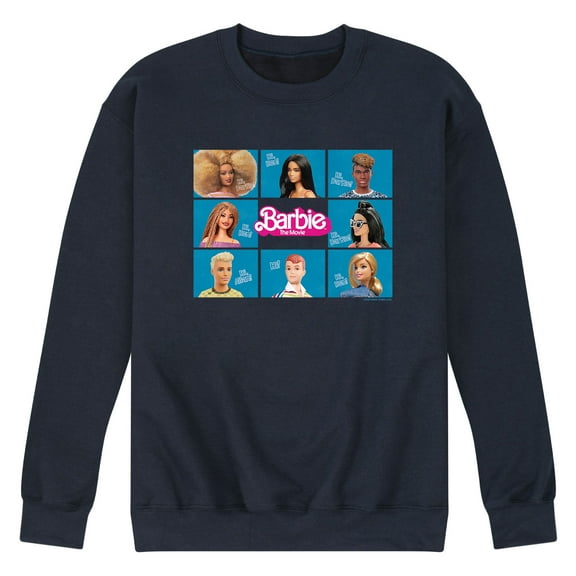 Barbie the Movie - Barbie, Ken, & Allan -  Men's Crew Neck Fleece Pullover