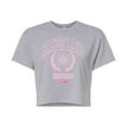thumbnail image 1 of Barbie the Movie - Barbie Land Athletics - Juniors Cropped Cotton Blend T-Shirt, 1 of 4