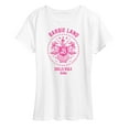 thumbnail image 1 of Barbie the Movie - Barbie Land - Dolls Rule - Women's Short Sleeve Graphic T-Shirt, 1 of 5