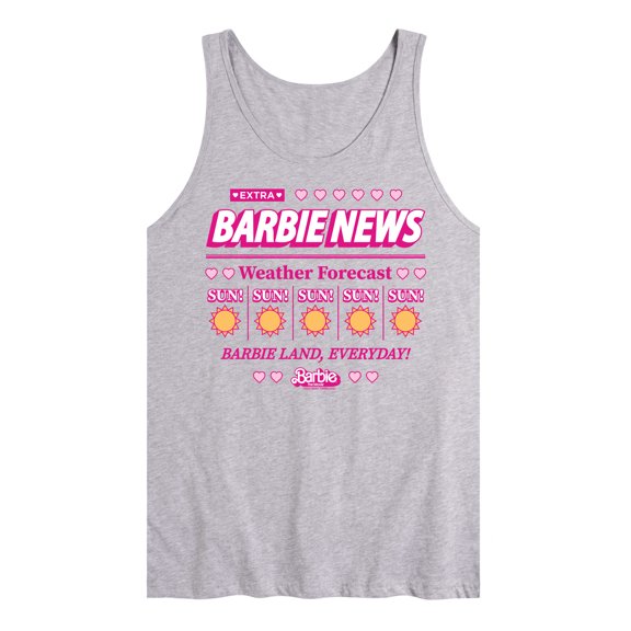 Barbie the Movie - Barbie Land New Weather Forecast - Sunny - Men's Jersey Tank Top
