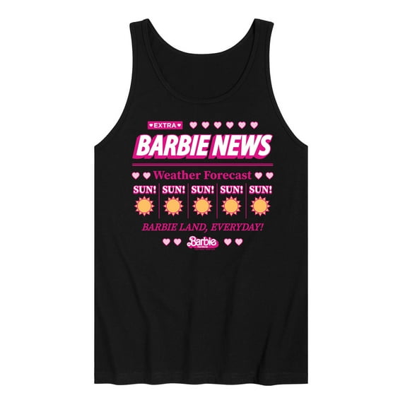 Barbie the Movie - Barbie Land New Weather Forecast - Sunny - Men's Jersey Tank Top