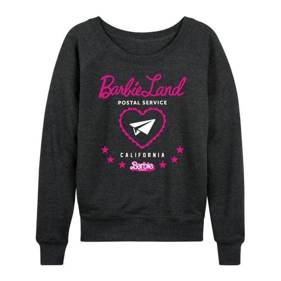 Barbie the Movie - Barbie Land Postal Service - Women's Lightweight French Terry Long Sleeve Shirt