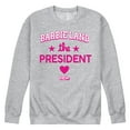 thumbnail image 1 of Barbie the Movie - Barbie Land President - Men's Crew Neck Fleece Pullover, 1 of 4