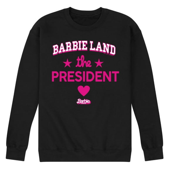 Barbie the Movie - Barbie Land President - Men's Crew Neck Fleece Pullover