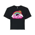 thumbnail image 1 of Barbie the Movie - Barbie Logo Rainbow - Juniors Cropped Cotton Blend T-Shirt, 1 of 5