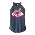 thumbnail image 1 of Barbie the Movie - Barbie Logo Rainbow - Juniors High Neck Tank Top, 1 of 5