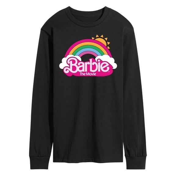 Barbie the Movie - Barbie Logo Rainbow -  Men's Long Sleeve T- Shirt