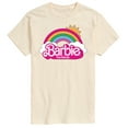 thumbnail image 1 of Barbie the Movie - Barbie Logo Rainbow -  Men's Short Sleeve Graphic T- Shirt, 1 of 5