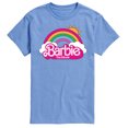 thumbnail image 1 of Barbie the Movie - Barbie Logo Rainbow -  Men's Short Sleeve Graphic T- Shirt, 1 of 5
