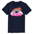 thumbnail image 1 of Barbie the Movie - Barbie Logo Rainbow -  Men's Short Sleeve Graphic T- Shirt, 1 of 5