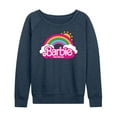 thumbnail image 1 of Barbie the Movie - Barbie Logo Rainbow - Women's Lightweight French Terry Long Sleeve Shirt, 1 of 5