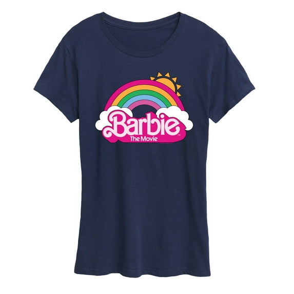 Barbie the Movie - Barbie Logo Rainbow - Women's Short Sleeve Graphic T-Shirt