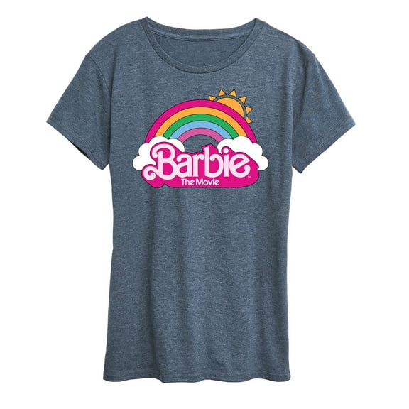 Barbie the Movie - Barbie Logo Rainbow - Women's Short Sleeve Graphic T-Shirt