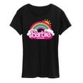thumbnail image 1 of Barbie the Movie - Barbie Logo Rainbow - Women's Short Sleeve Graphic T-Shirt, 1 of 5