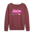 thumbnail image 1 of Barbie the Movie - Barbie Transportaion Vehicles - Women's Lightweight French Terry Long Sleeve Shirt, 1 of 5