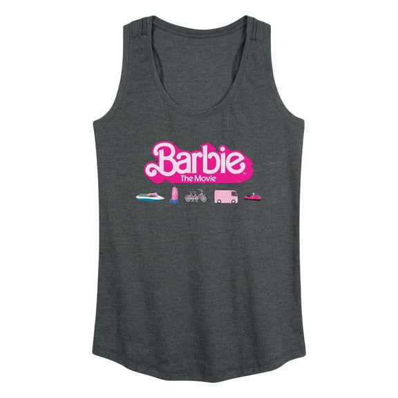 Barbie the Movie - Barbie Transportaion Vehicles - Women's Racerback Tank Top
