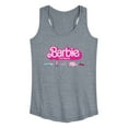 thumbnail image 1 of Barbie the Movie - Barbie Transportaion Vehicles - Women's Racerback Tank Top, 1 of 5