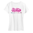 thumbnail image 1 of Barbie the Movie - Barbie Transportaion Vehicles - Women's Short Sleeve Graphic T-Shirt, 1 of 5