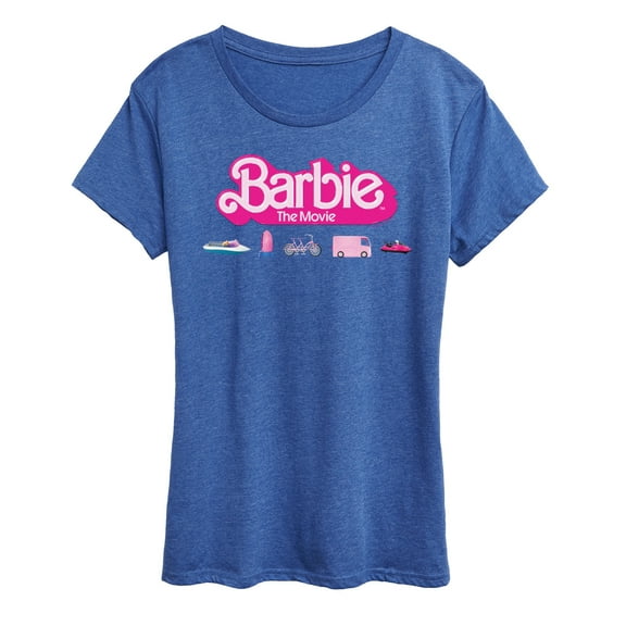 Barbie the Movie - Barbie Transportaion Vehicles - Women's Short Sleeve Graphic T-Shirt