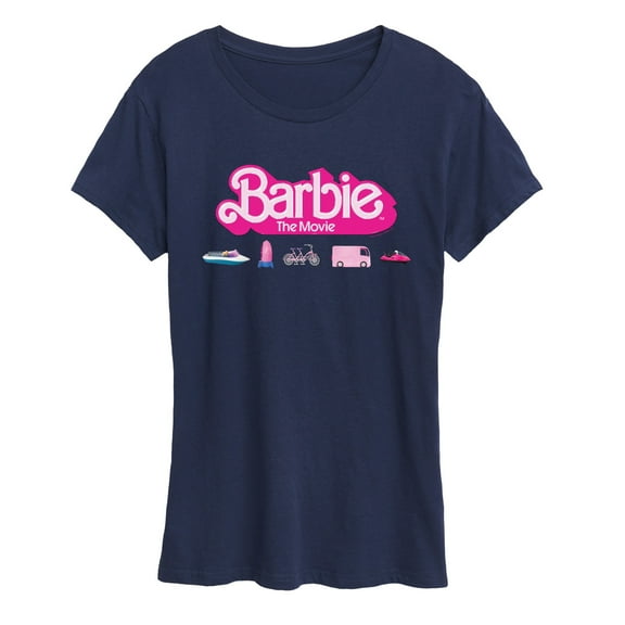 Barbie the Movie - Barbie Transportaion Vehicles - Women's Short Sleeve Graphic T-Shirt