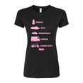 thumbnail image 1 of Barbie the Movie - Barbie Vehicles - Juniors Fitted Graphic T-Shirt, 1 of 5