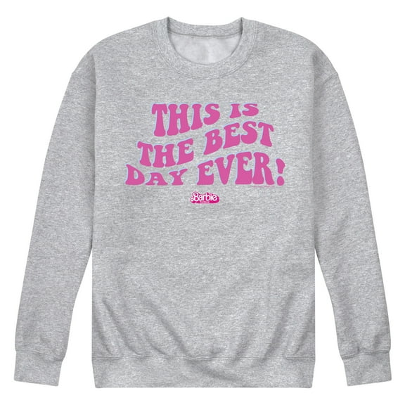 Barbie the Movie - Best Day Ever - Men's Crew Neck Fleece Pullover