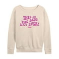 thumbnail image 1 of Barbie the Movie - Best Day Ever - Women's Lightweight French Terry Pullover, 1 of 6