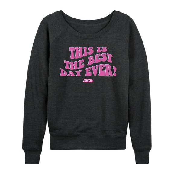 Barbie the Movie - Best Day Ever - Women's Lightweight French Terry Long Sleeve Shirt